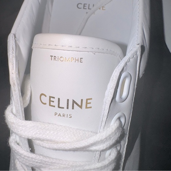 Celine Triomphe Sneakers Animal Print Detail Sneakers - Picture 9 of 11